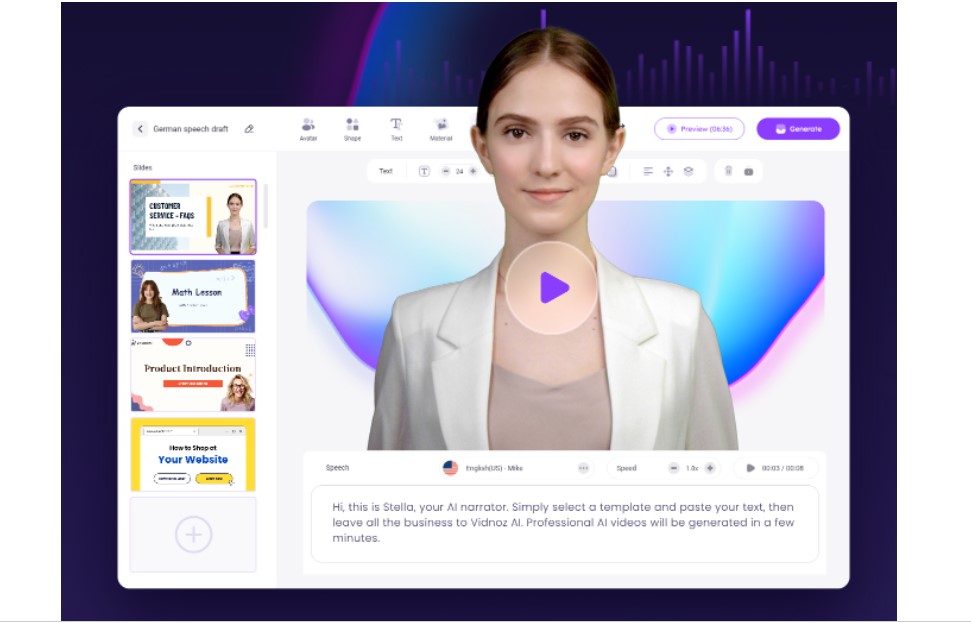 Vidnoz Free Ai Video Generator: Your Creative Companion In Video Making